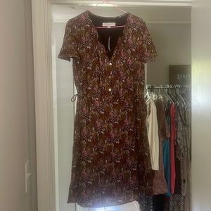 NWT Loft Dress with cinch bow sides.